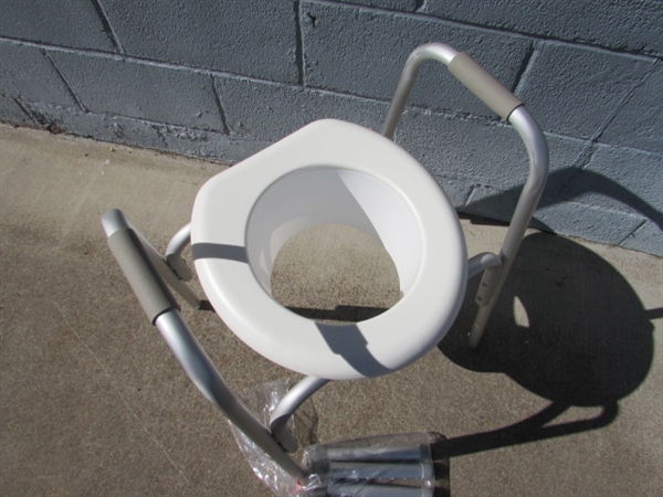 NEW TOILET SEAT RISER WITH HANDRAILS