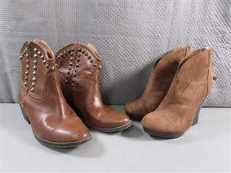 JENNIFER LOPEZ WEDGES & ANKLE BOOTS - SIZE 7.5