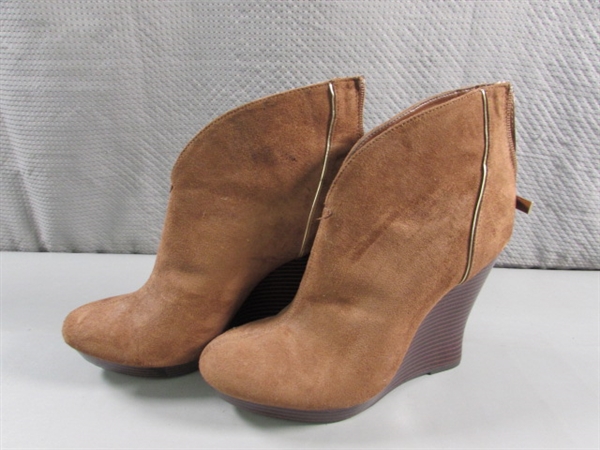 JENNIFER LOPEZ WEDGES & ANKLE BOOTS - SIZE 7.5