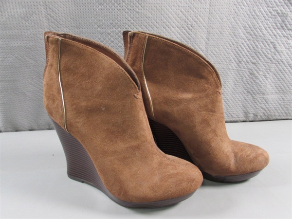 JENNIFER LOPEZ WEDGES & ANKLE BOOTS - SIZE 7.5