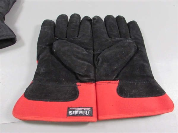 POLO BEANIE, THINSULATE WORK GLOVES & BATTERY POWERED HEATED GLOVES