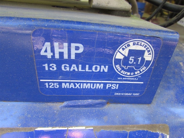 CAMPBELL HAUSFELD 4HP 13-GALLON AIR COMPRESSOR