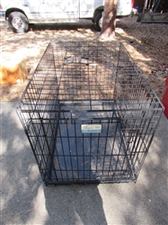 LARGE DOG CRATE W/2 DOORS