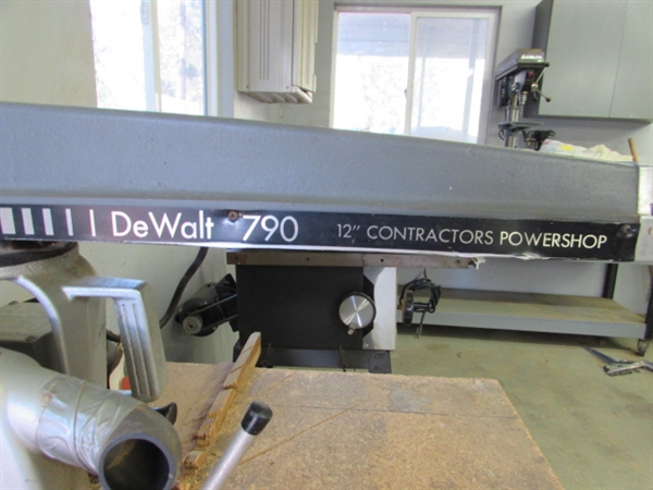 DEWALT 790 12 RADIAL ARM SAW ON STAND