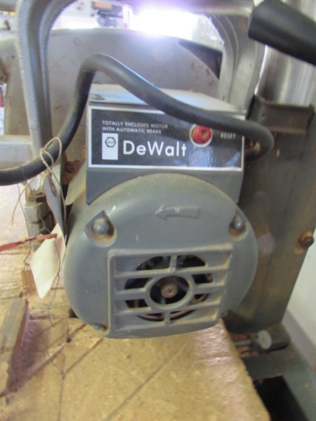 DEWALT 790 12 RADIAL ARM SAW ON STAND