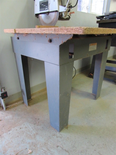 DEWALT 790 12 RADIAL ARM SAW ON STAND