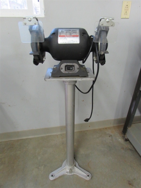 6 STONY CRAFT 1/2 HP BENCH GRINDER ON STAND