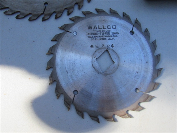 6.5- 8 ASSORTED SAW BLADES