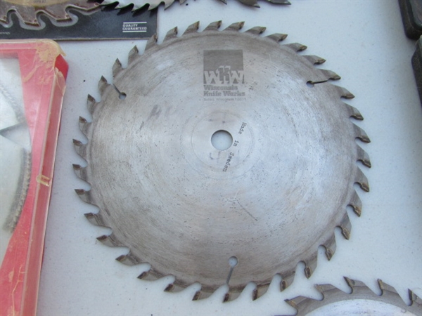 6.5- 8 ASSORTED SAW BLADES