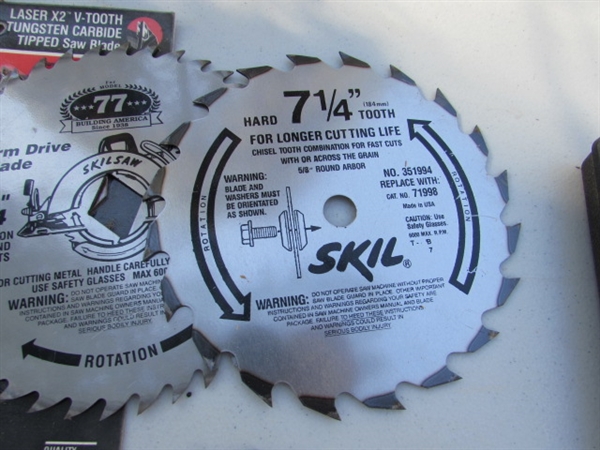 6.5- 8 ASSORTED SAW BLADES