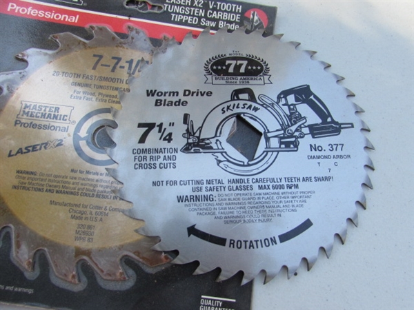 6.5- 8 ASSORTED SAW BLADES