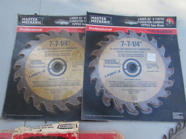 6.5- 8 ASSORTED SAW BLADES