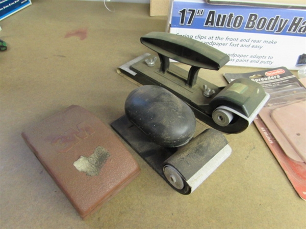 AUTO BODY SANDING TOOLS & ACCESSORIES