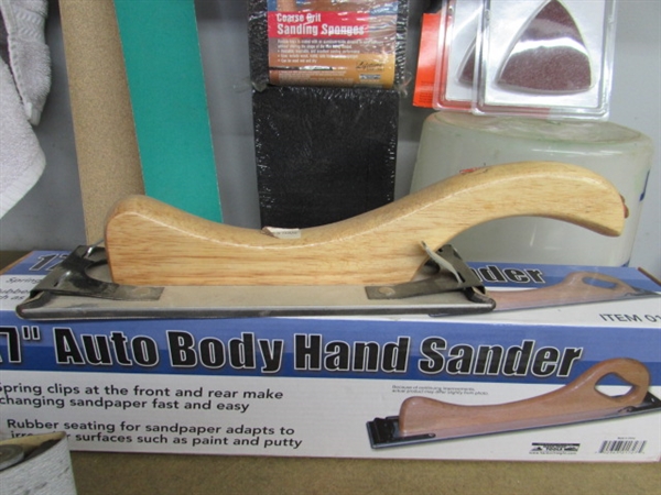 AUTO BODY SANDING TOOLS & ACCESSORIES