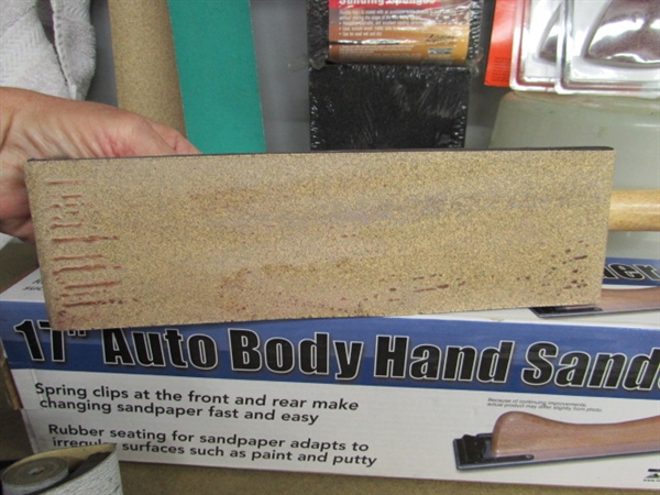 AUTO BODY SANDING TOOLS & ACCESSORIES