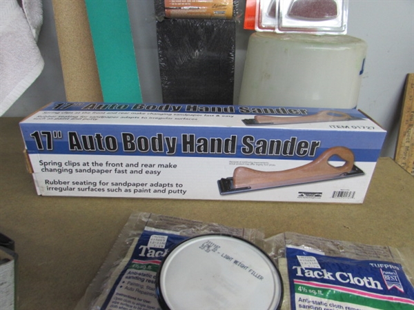 AUTO BODY SANDING TOOLS & ACCESSORIES