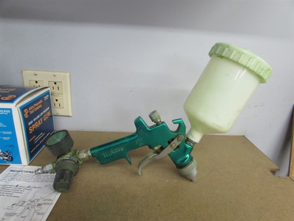 ASTRO HVLP GS PAINTING SPRAY GUN & PAINT MIXING SUPPLIES