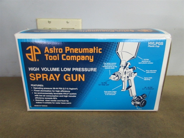 ASTRO HVLP GS PAINTING SPRAY GUN & PAINT MIXING SUPPLIES