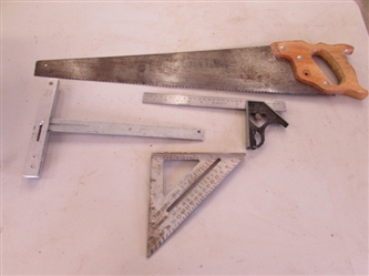 HAND SAW & SQUARES