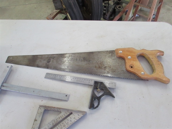 HAND SAW & SQUARES