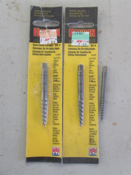 TAP OUT DRILL BITS