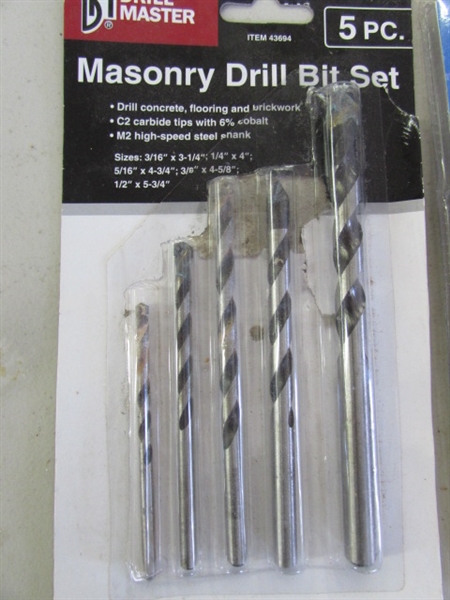 SPECIALTY BITS - MASONRY, HAMMER DRILL & AUGER BITS