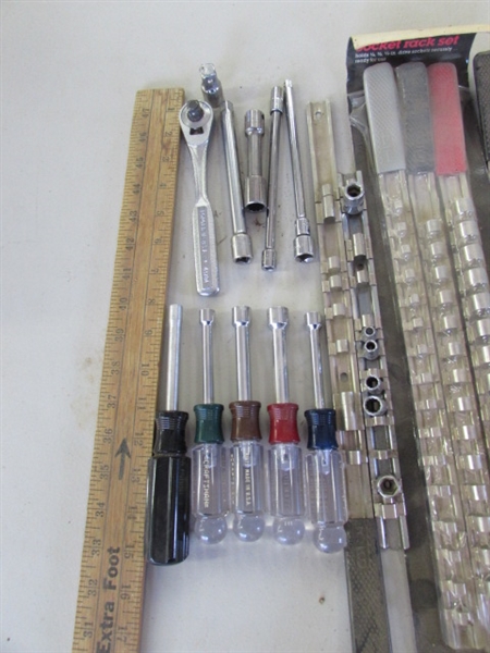 1/2 SOCKET WRENCH, SOCKETS & SOCKET ORGANIZERS