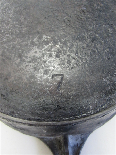 6 #3 & 9 #7 CAST IRON SKILLETS