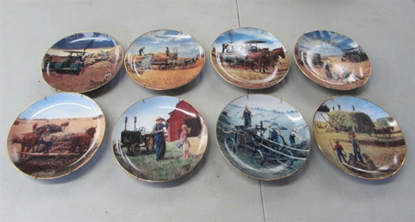 FARMING IN THE HEARTLAND BY EMMETT KAYE PLATES - DANBURY MINT