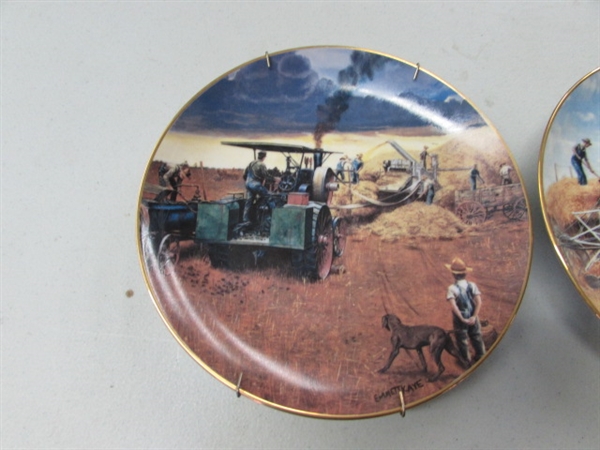 FARMING IN THE HEARTLAND BY EMMETT KAYE PLATES - DANBURY MINT