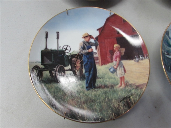 FARMING IN THE HEARTLAND BY EMMETT KAYE PLATES - DANBURY MINT