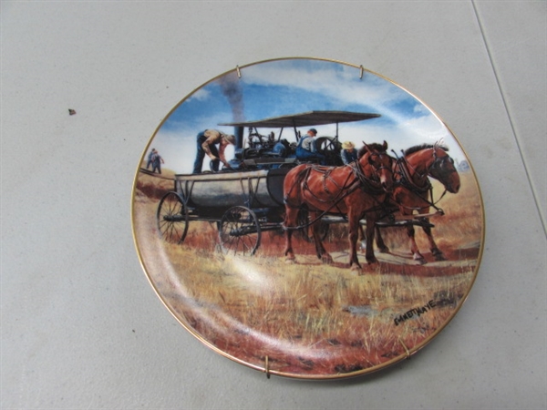 FARMING IN THE HEARTLAND BY EMMETT KAYE PLATES - DANBURY MINT