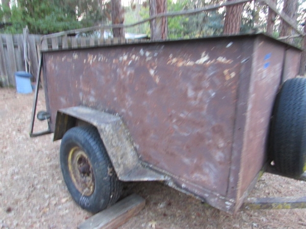 5' X 7.5' SINGLE AXLE TRAILER