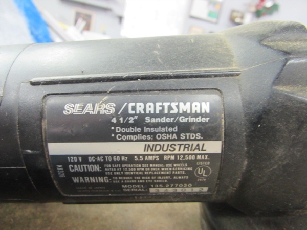 CRAFTSMAN 4.5 GRINDER/SANDER