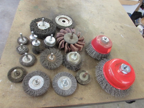 ASSORTED WIRE & ABRASIVE WHEELS