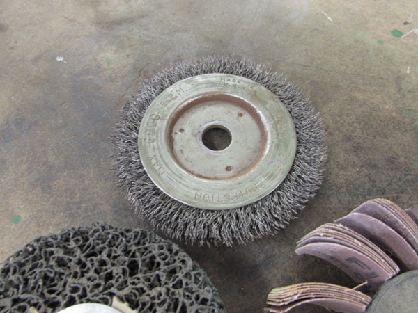 ASSORTED WIRE & ABRASIVE WHEELS