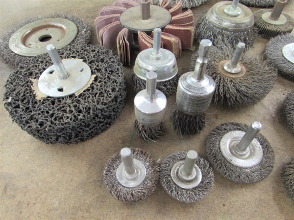 ASSORTED WIRE & ABRASIVE WHEELS