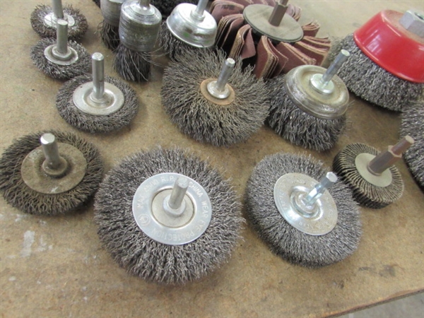 ASSORTED WIRE & ABRASIVE WHEELS