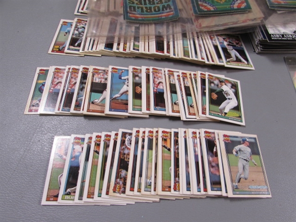 MULTIPLE BOXES OF BASEBALL CARDS