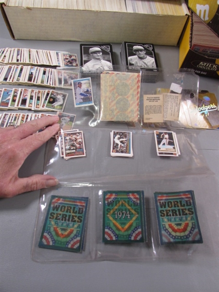 MULTIPLE BOXES OF BASEBALL CARDS