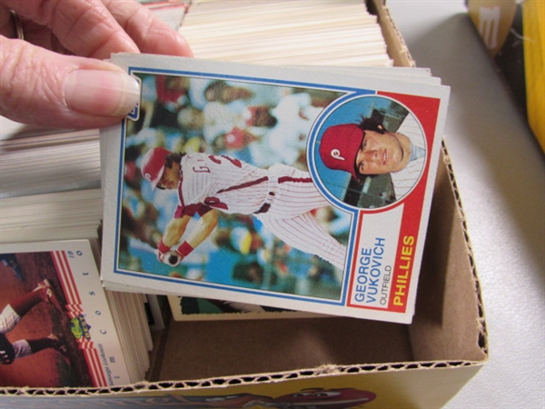 MULTIPLE BOXES OF BASEBALL CARDS