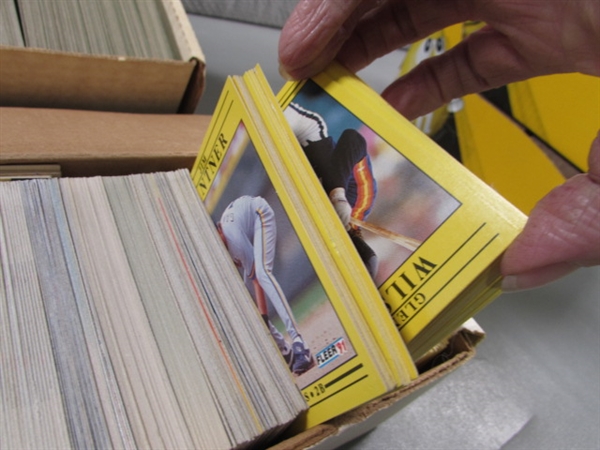 MULTIPLE BOXES OF BASEBALL CARDS