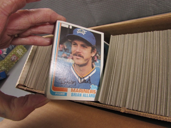 MULTIPLE BOXES OF BASEBALL CARDS