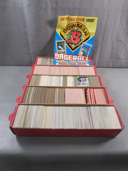 MOSTLY BASEBALL CARDS W/SOME FOOTBALL CARDS