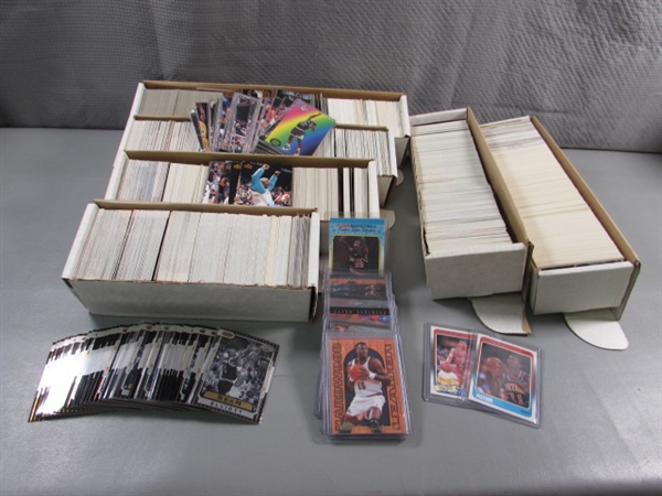 6 BOXES OF BASKETBALL CARDS