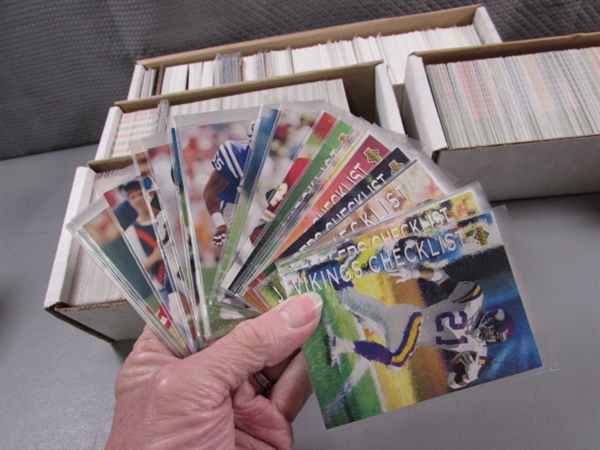 6+ BOXES OF FOOTBALL CARDS