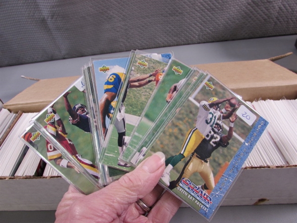 6+ BOXES OF FOOTBALL CARDS