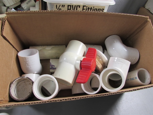 ASSORTED PVC FITTINGS & MORE