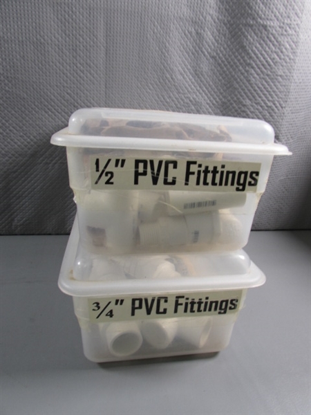 ASSORTED PVC FITTINGS & MORE