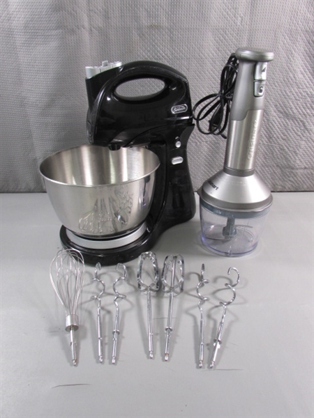 CUISINART STICK BLENDER & SUNBEAM HAND/STAND MIXER